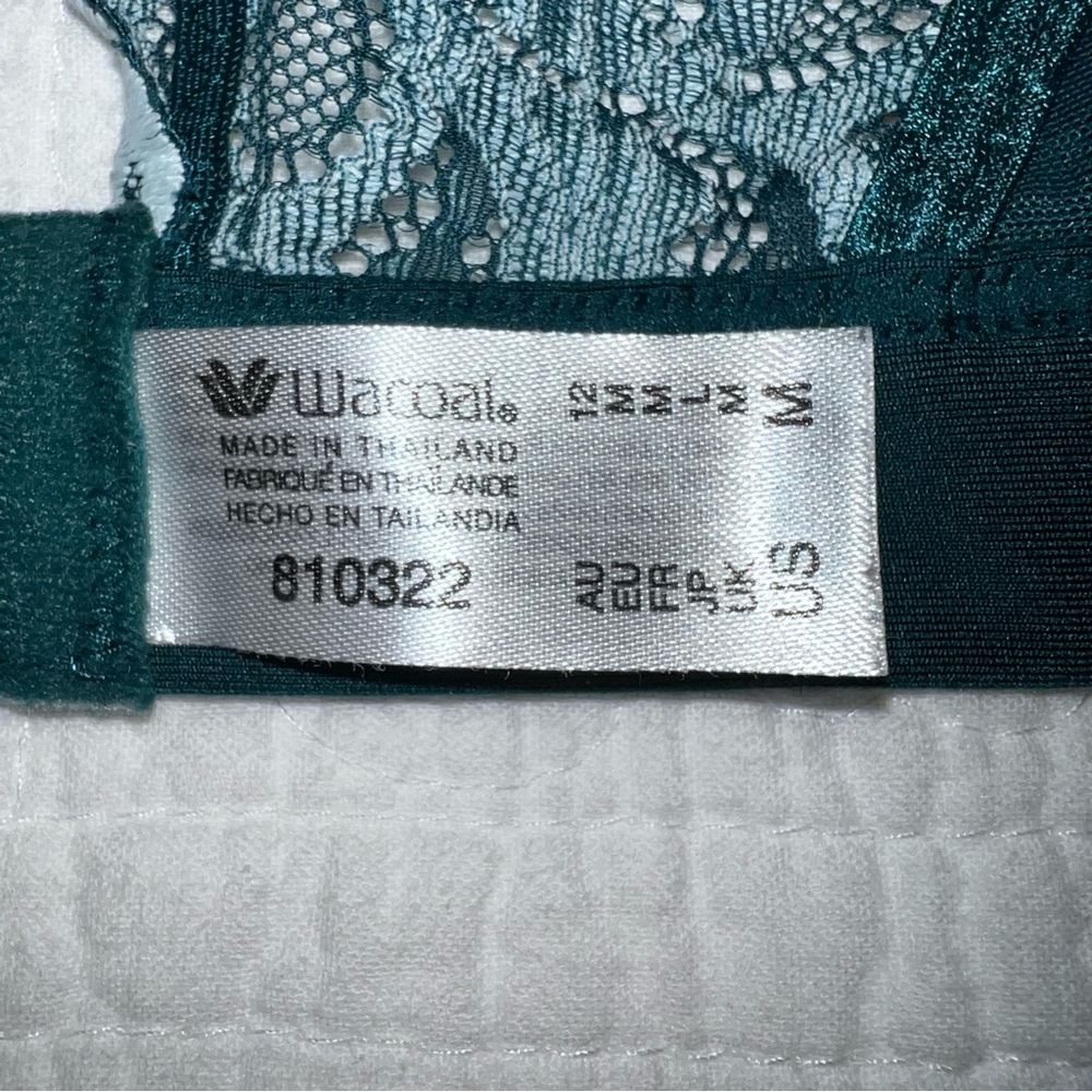 WACOAL Instant Icon Bralette Deep Teal Bluegrass Size Medium - Picture 6 of 8